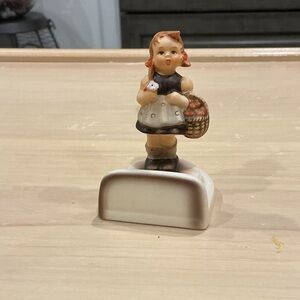 Hummel Figurine with Brown and Cream Accents